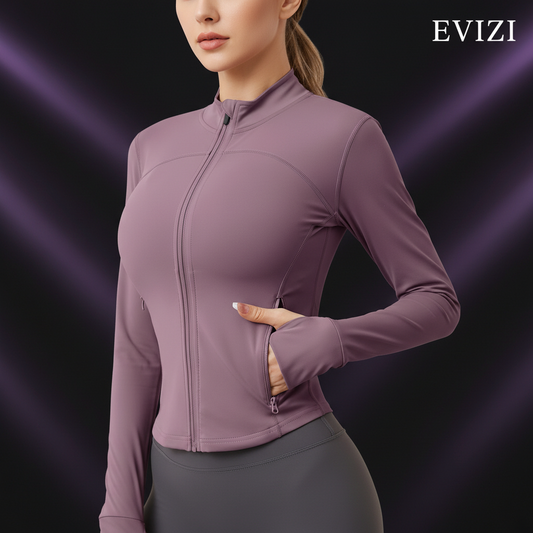 Лилаво яке луксозен